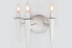 3 applique in gesso, coppia, applique Avron