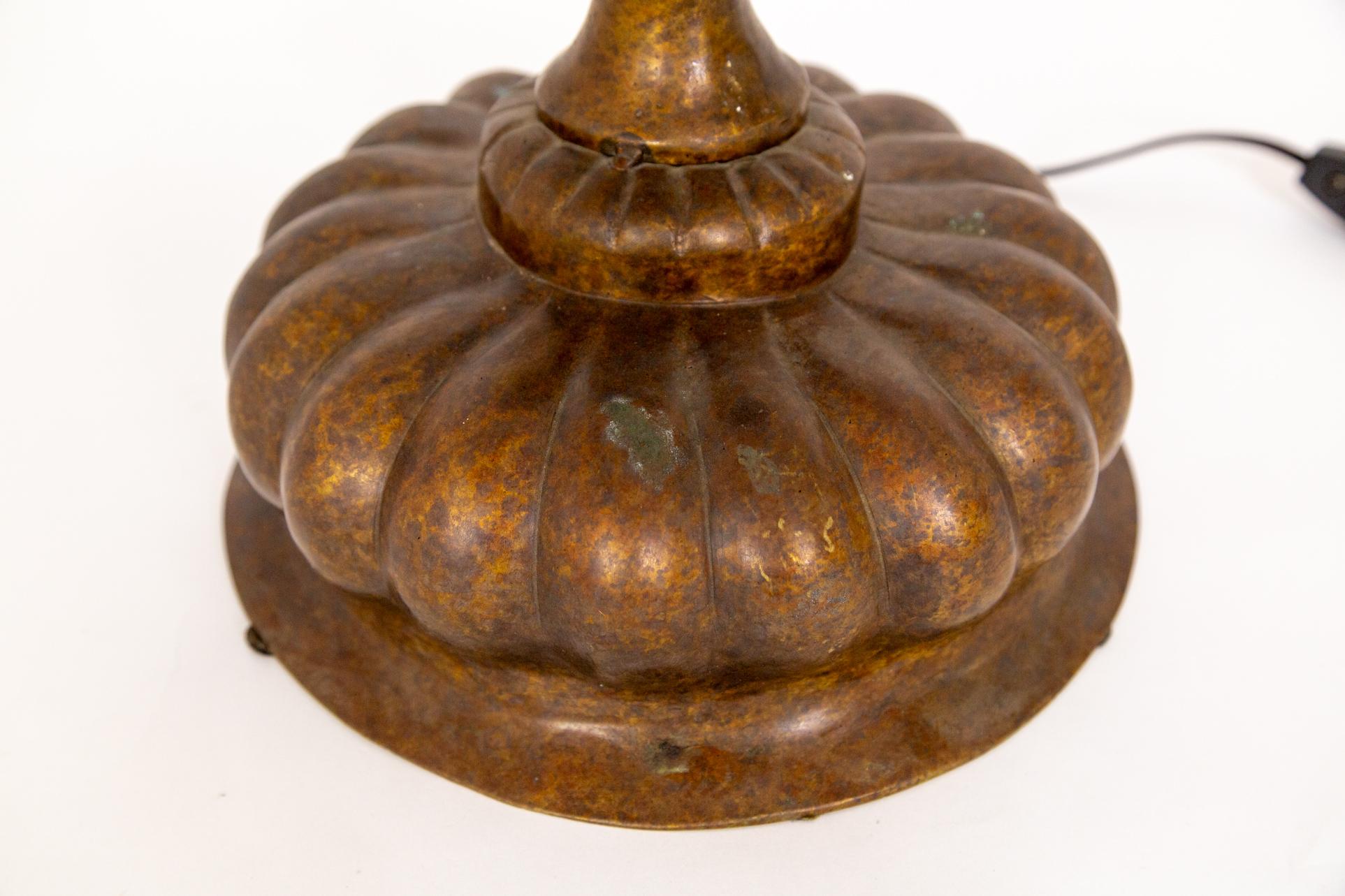 Fin du 20e siècle Lampe de table torchère à 3 lumières avec Stem d'artichaut par Luciano Tempo en vente
