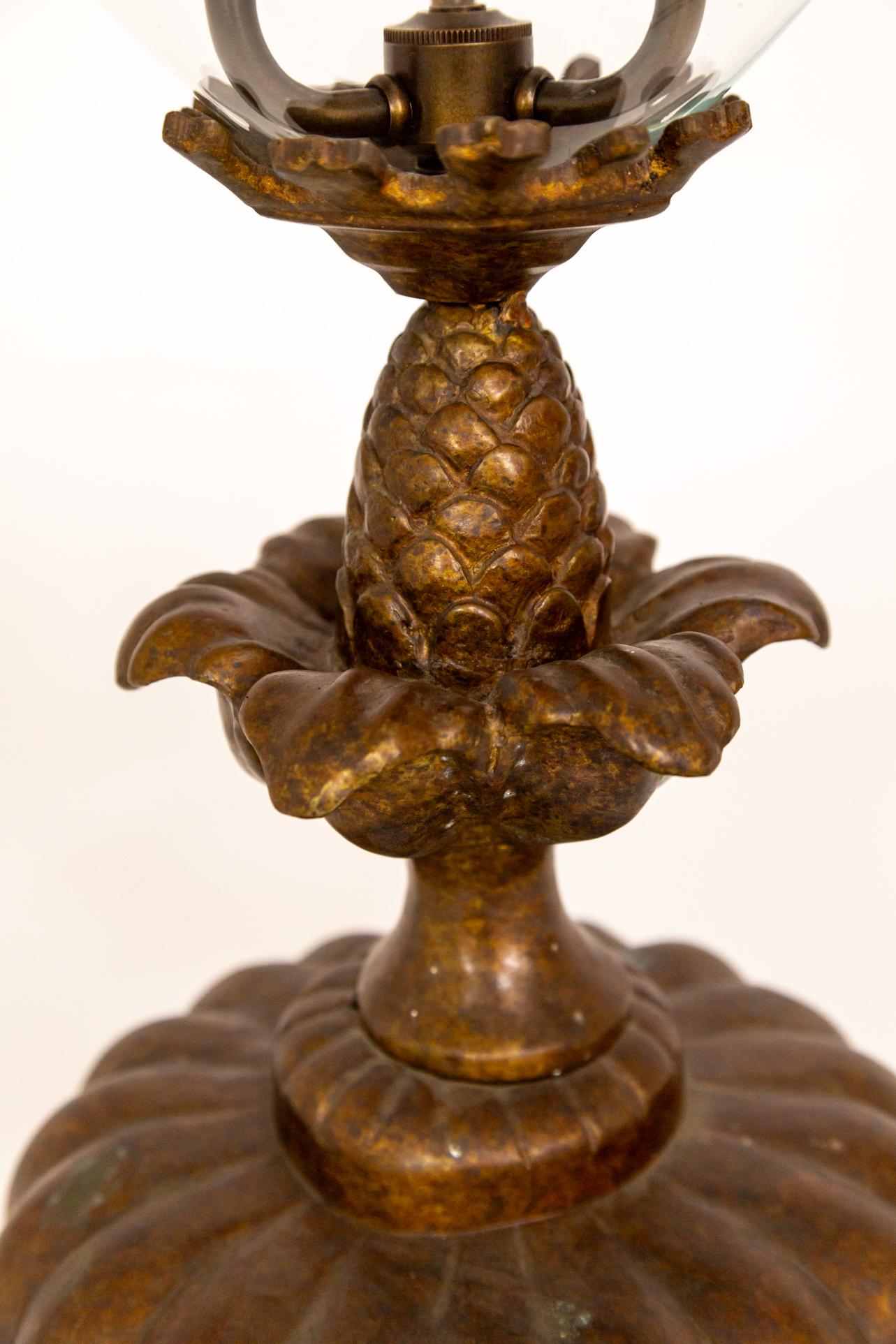 Lampe de table torchère à 3 lumières avec Stem d'artichaut par Luciano Tempo en vente 2