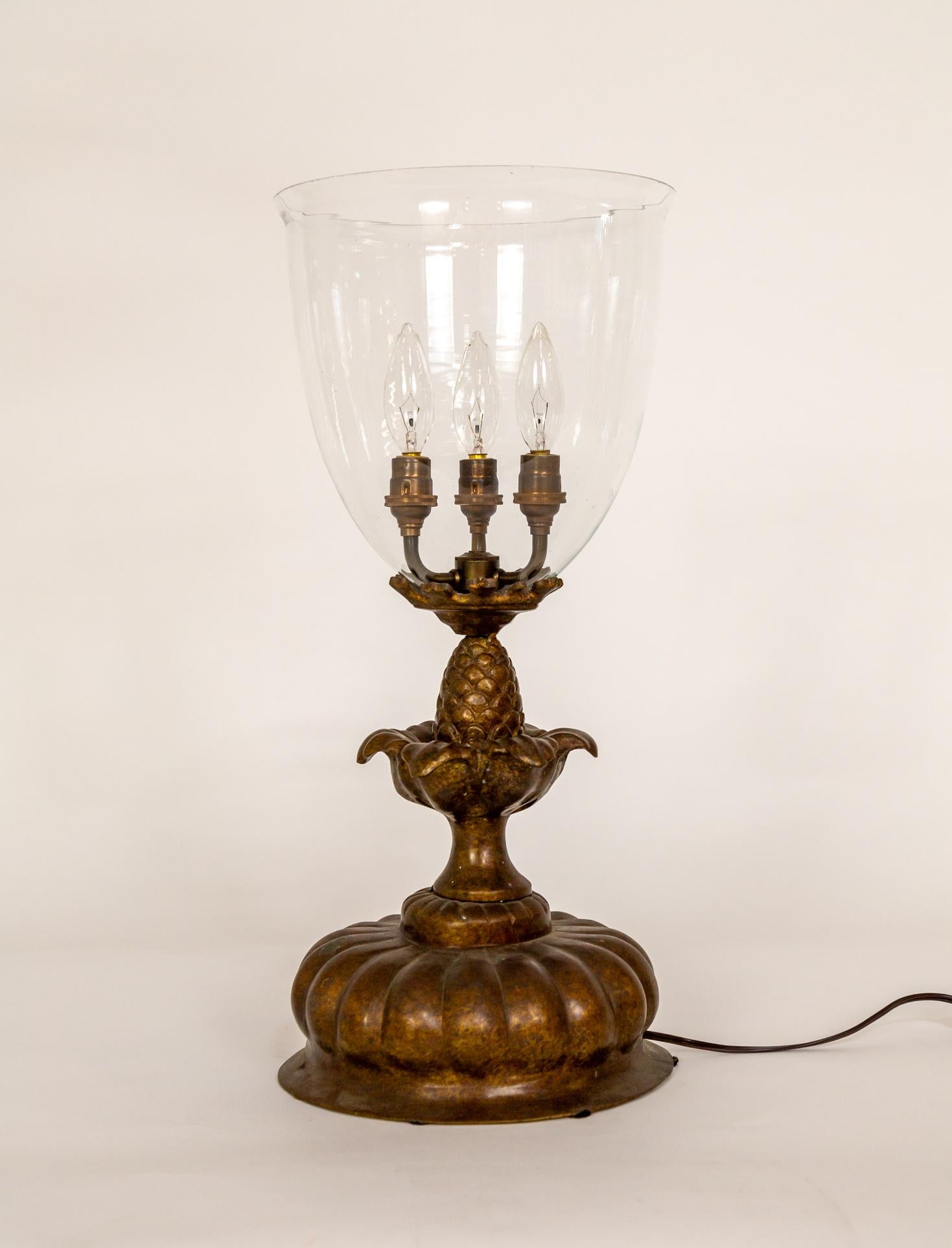 Lampe de table torchère à 3 lumières avec Stem d'artichaut par Luciano Tempo en vente 3