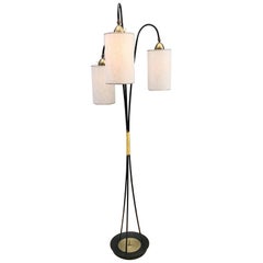 3 Lights Arch Floor Lamp with Fabric Shades