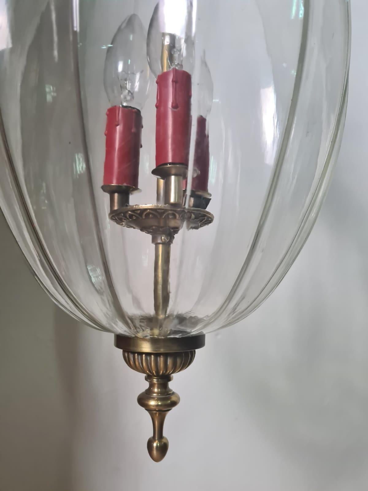 3 Lights Chandelier 1950 Dominioni In Good Condition In Catania, IT