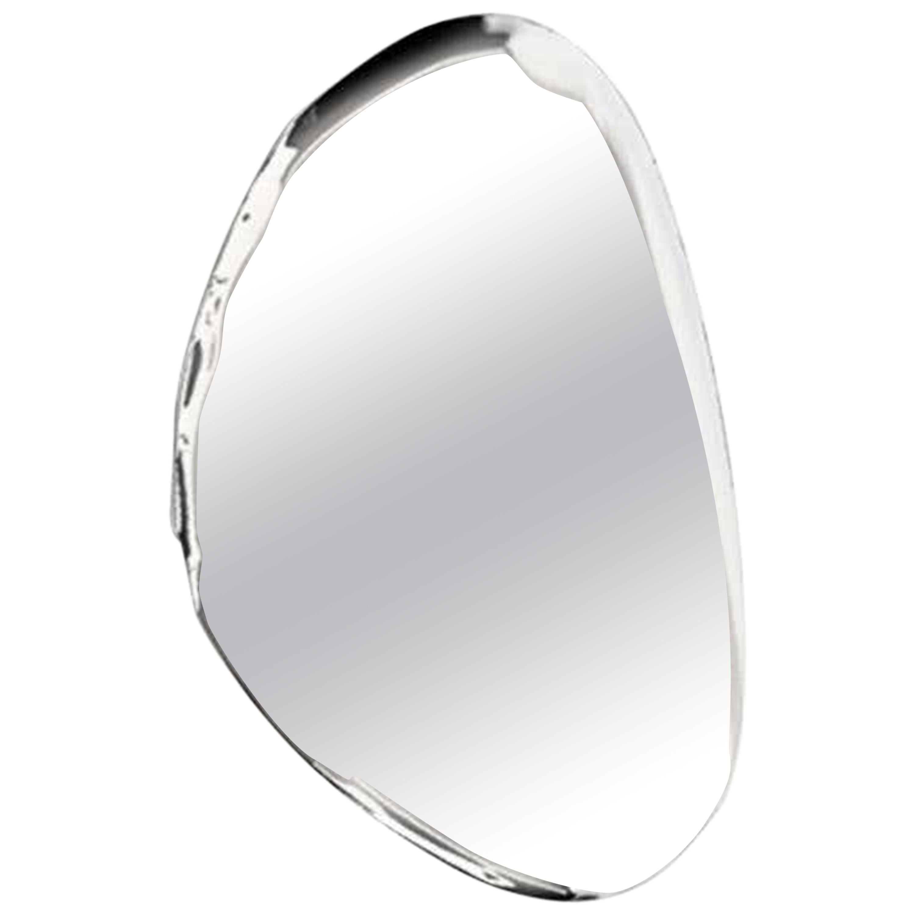 3, Limited Edition 48" Tall Polished Stainless Steel Wall Mirror For Sale