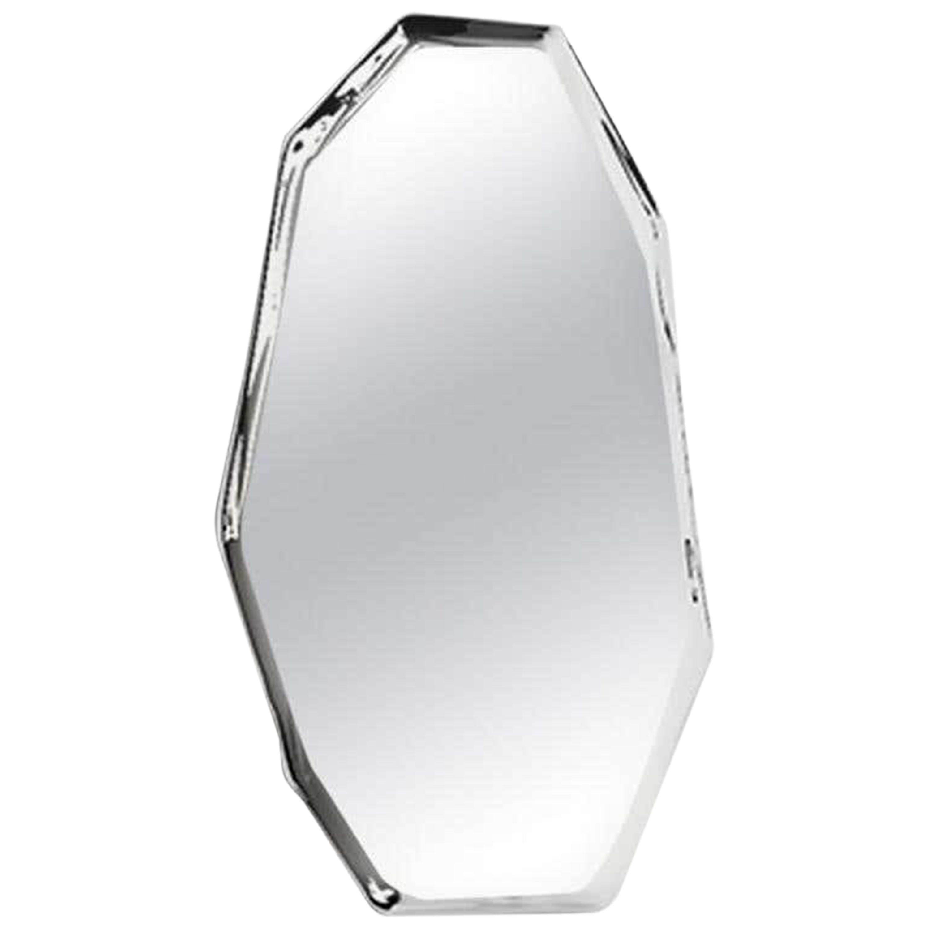 3, Limited Edition Polished Stainless Steel Wall Mirror For Sale