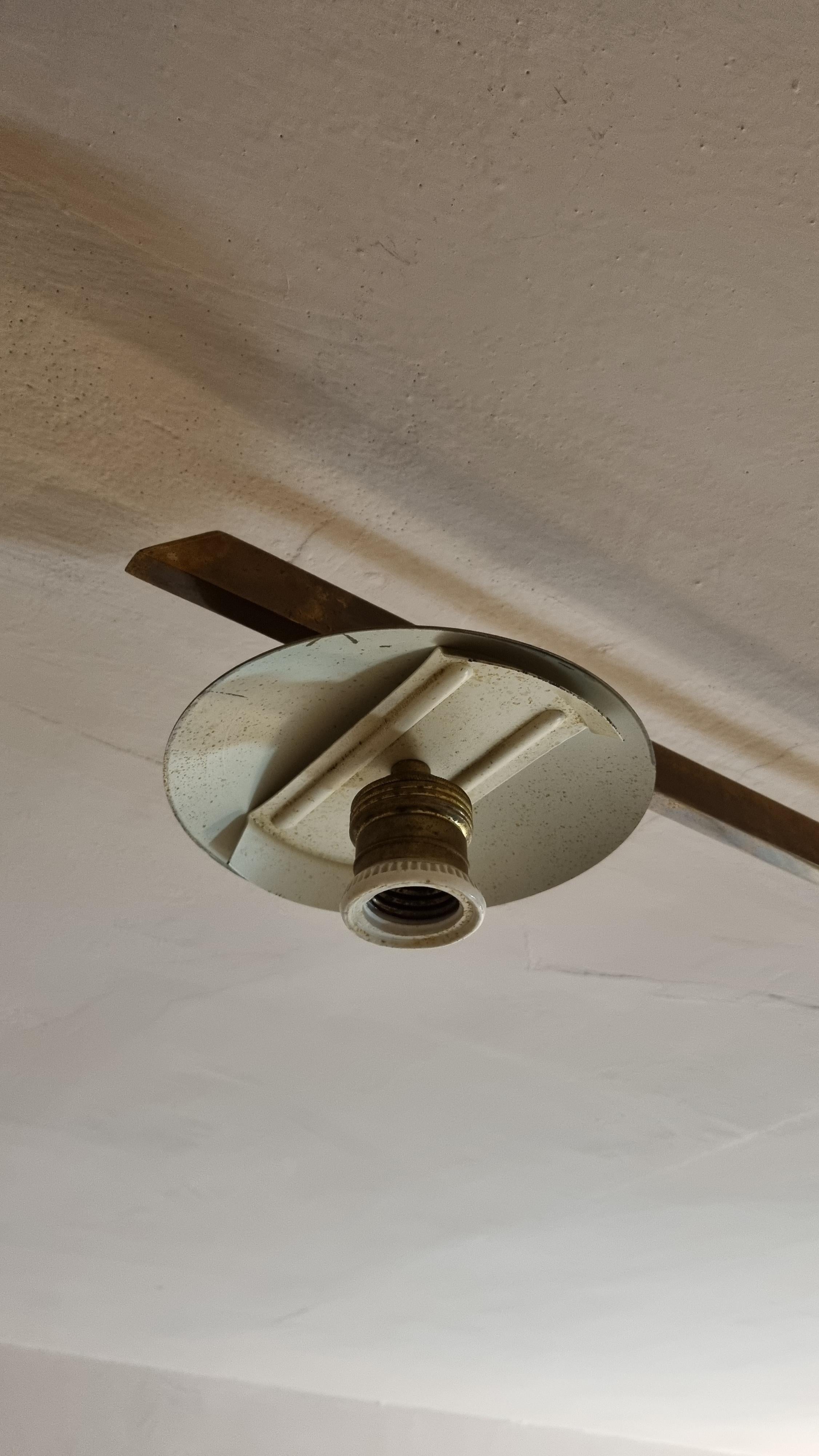 3 Lune ceiling lamp in the style of Angelo Lelii for Arredoluce en venta 6