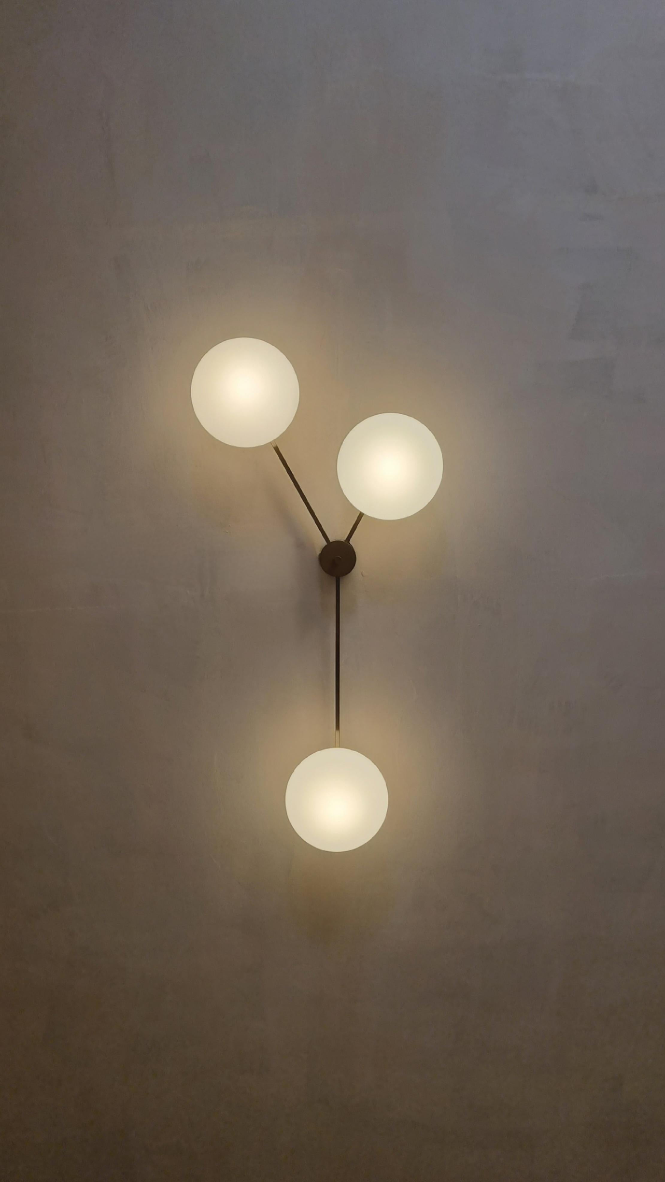 3 Lune ceiling lamp in the style of Angelo Lelii for Arredoluce Moderno de mediados de siglo en venta