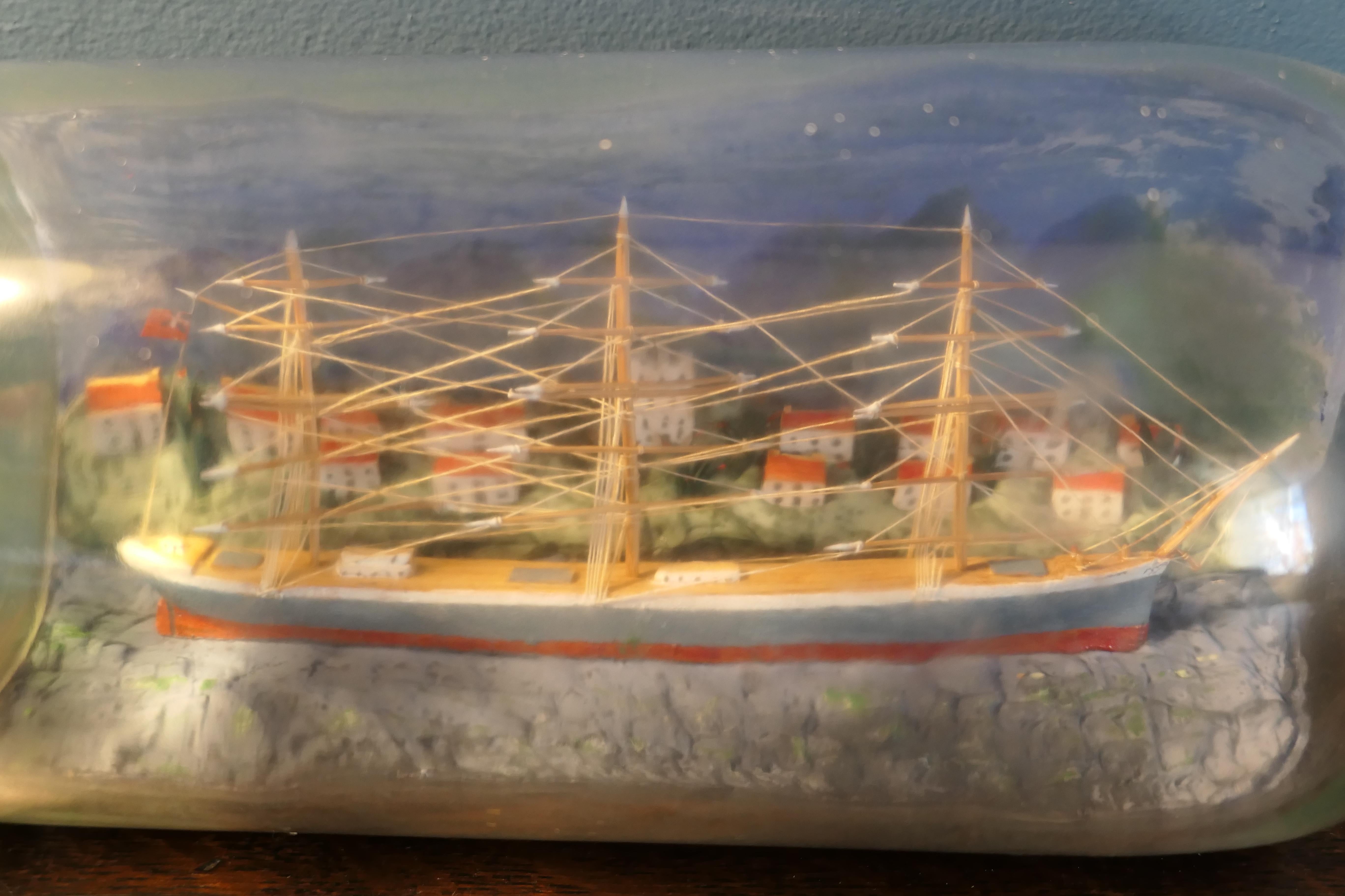 old ship in a bottle