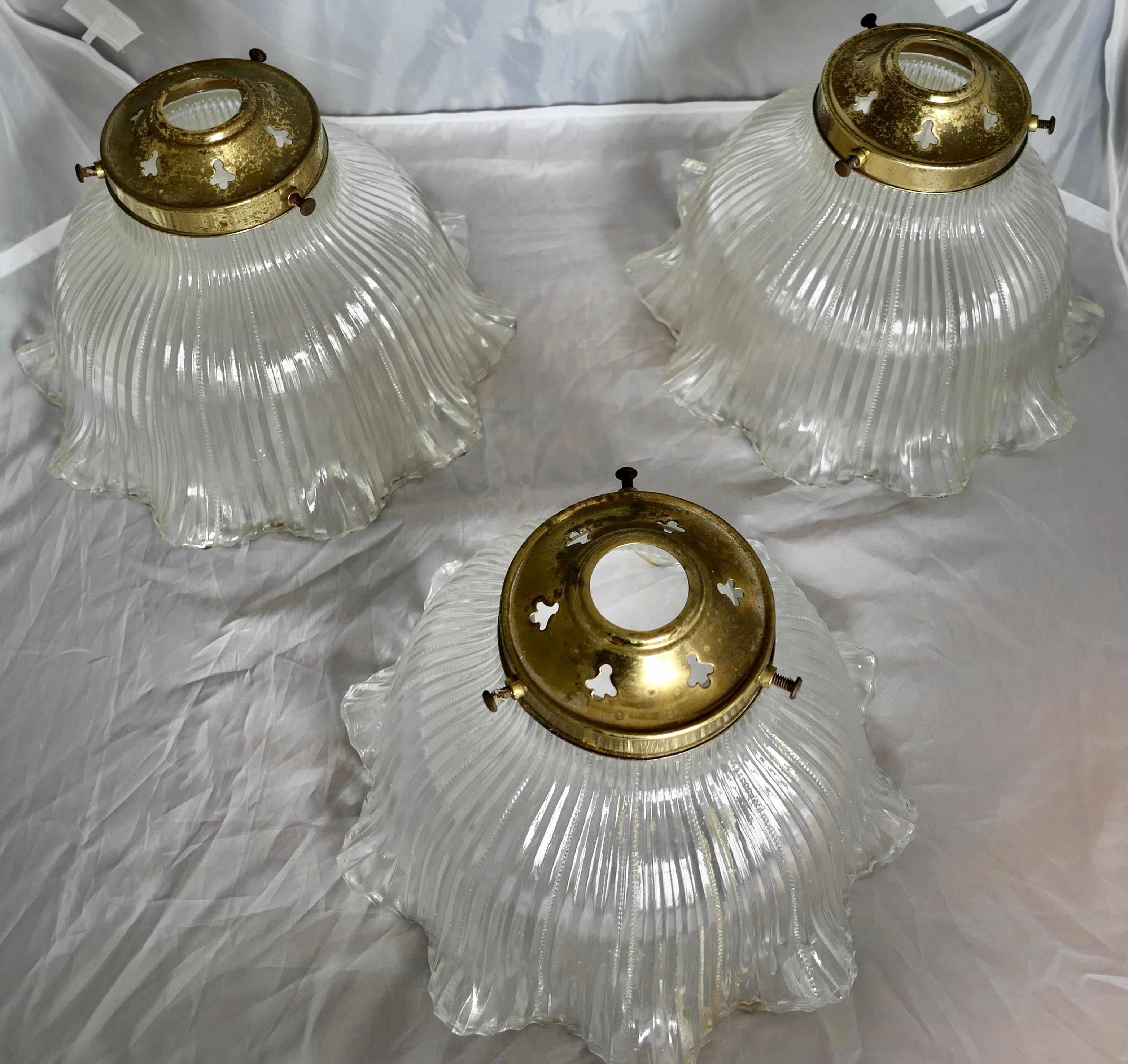 vintage holophane light in collectible lamp shades