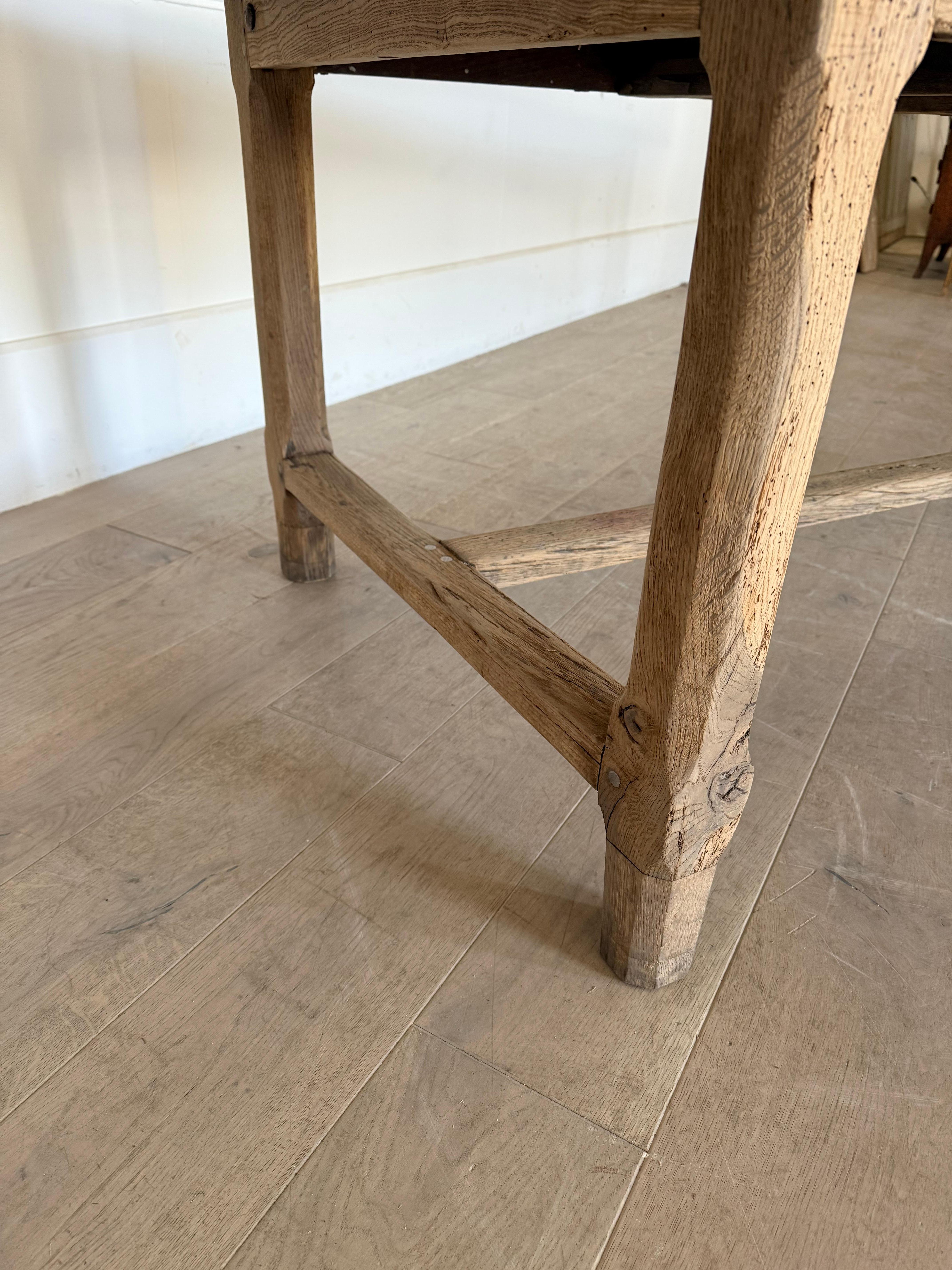 Table de ferme en chêne de 3 mètres en vente 10