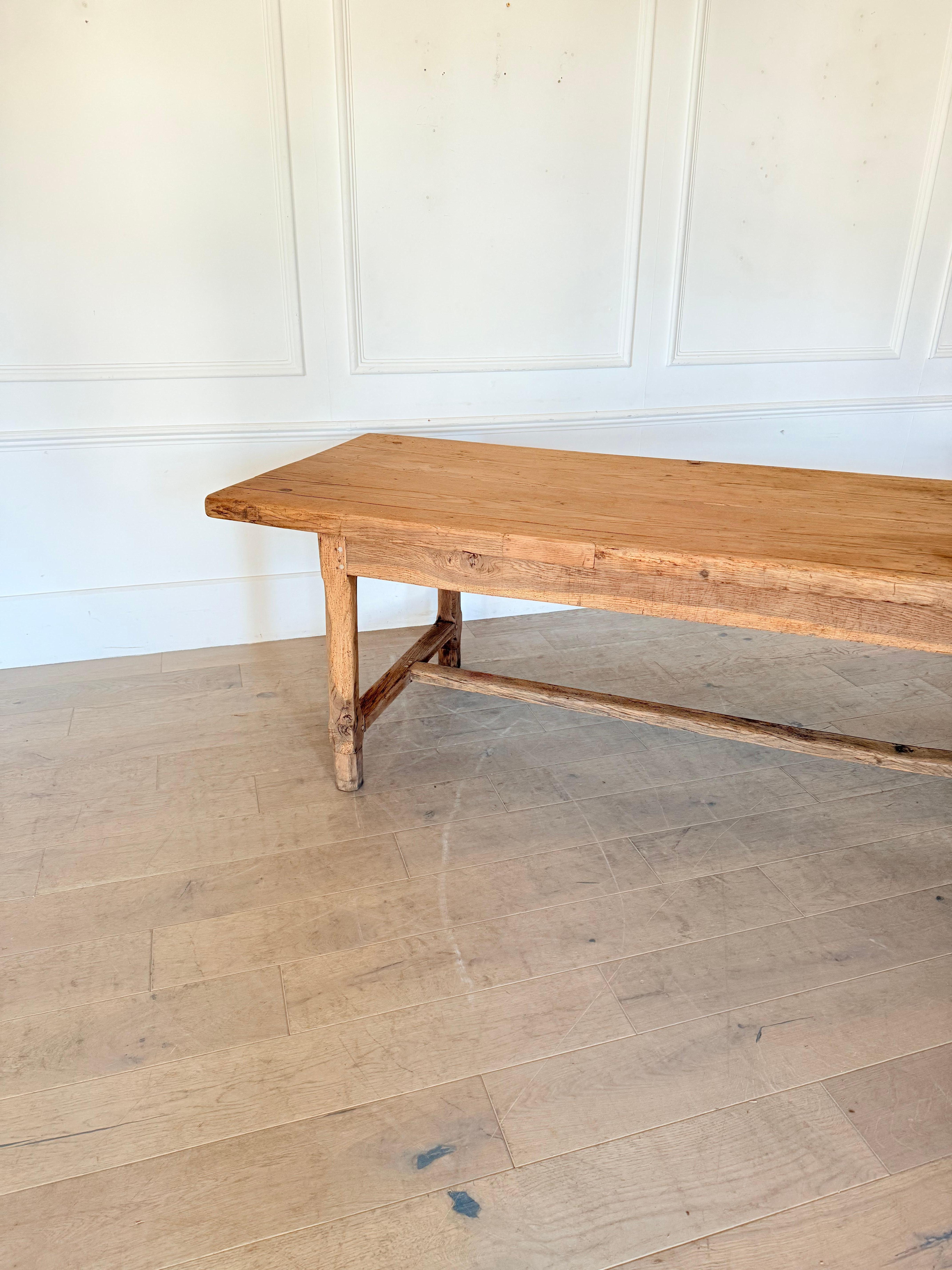 Chêne Table de ferme en chêne de 3 mètres en vente