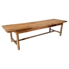 Antique 3 meter oak French farmhouse table