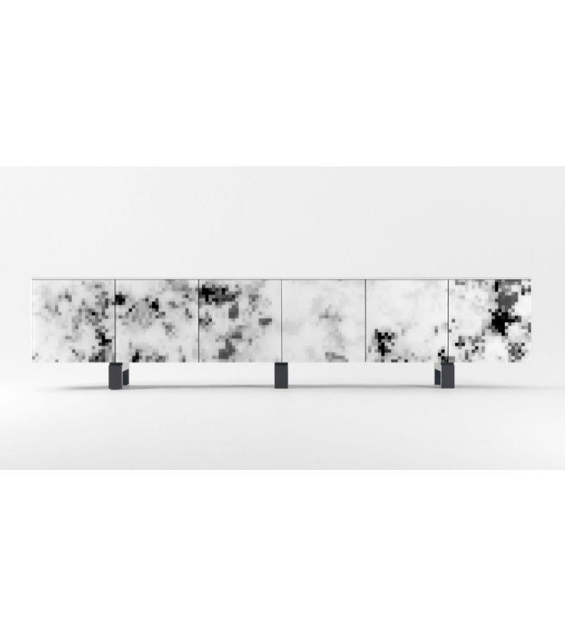 Modern 3 Meters Dreams All Black Cabinet by Cristian Zuzunaga For Sale
