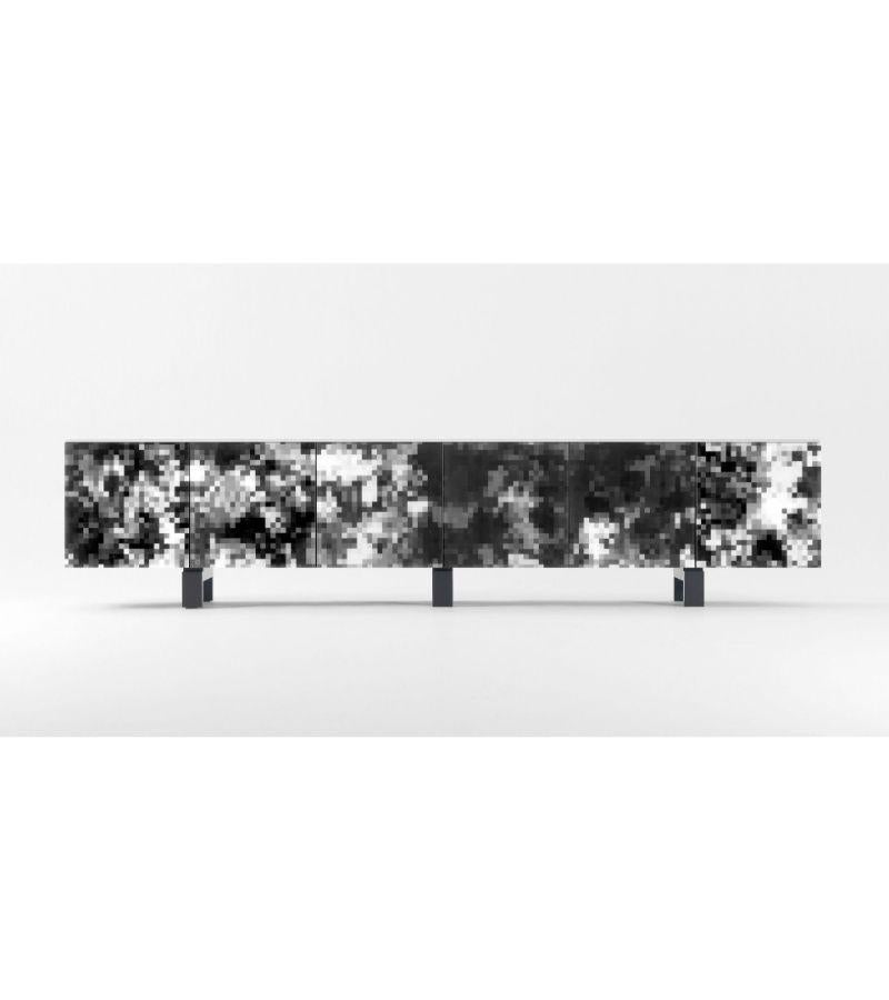 Lacquered 3 Meters Dreams Black Cabinet by Cristian Zuzunaga For Sale