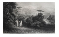 3 Mezzotintes de John Martin et Landseer Rout de Comus, C.1850.