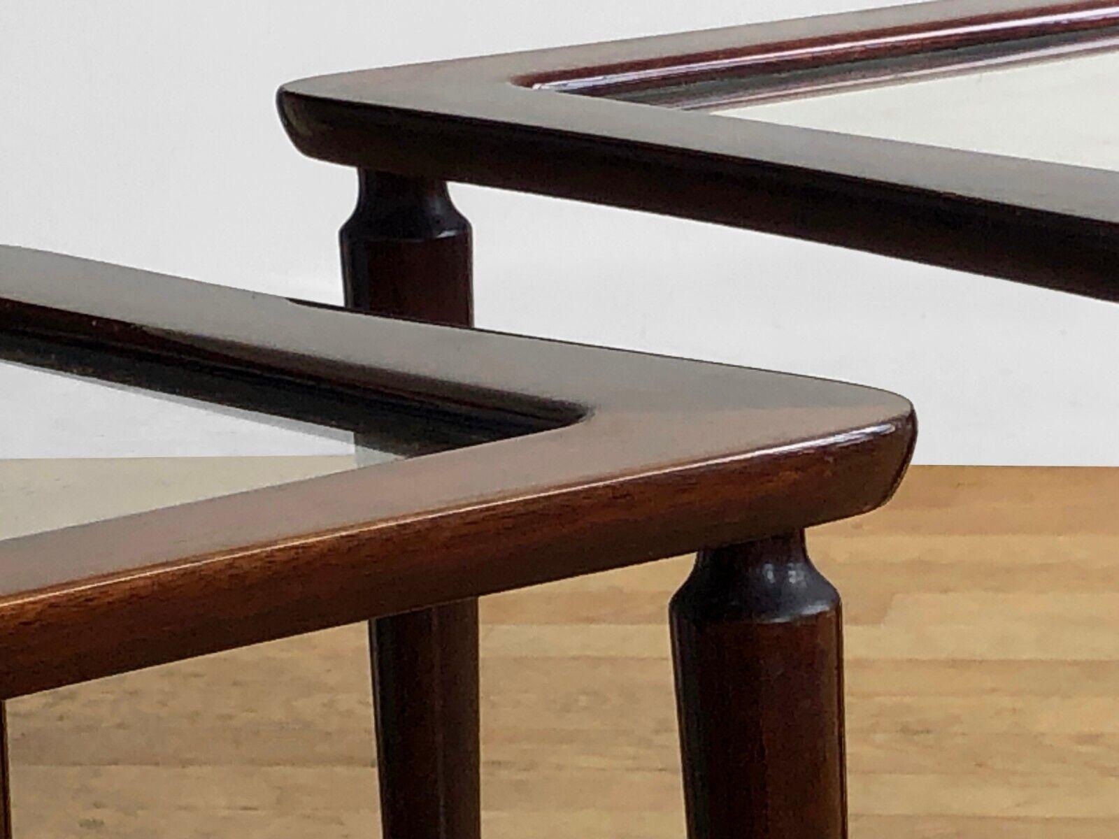 3 MID-CENTURY-MODERN Gigogne TABLES by ICO PARISI, for DE BAGGIS, Italy 1950 For Sale 2