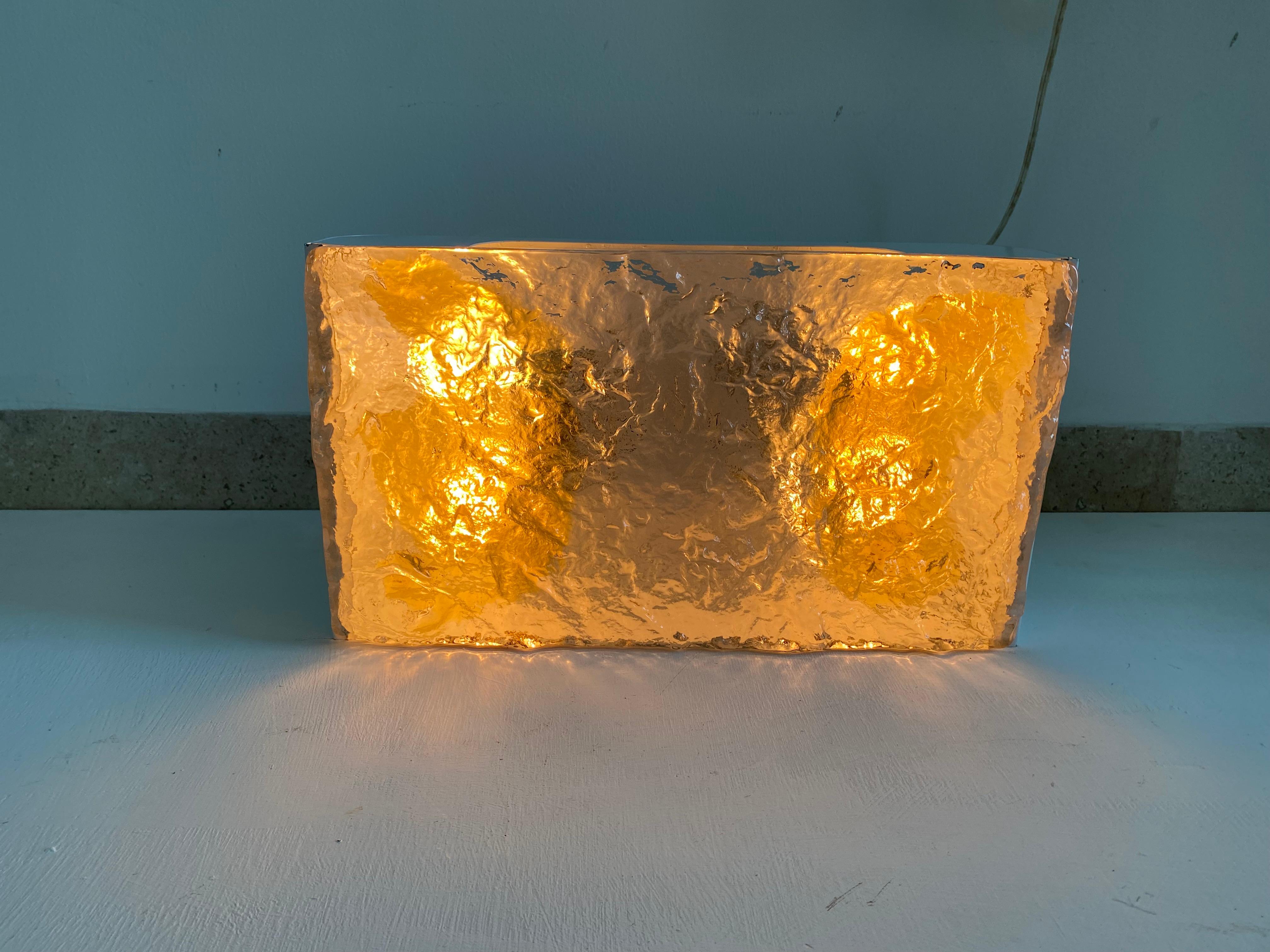3 Mid-Century Modern Murano Glass Sconces Signed by Venini, circa 1960 For Sale 10