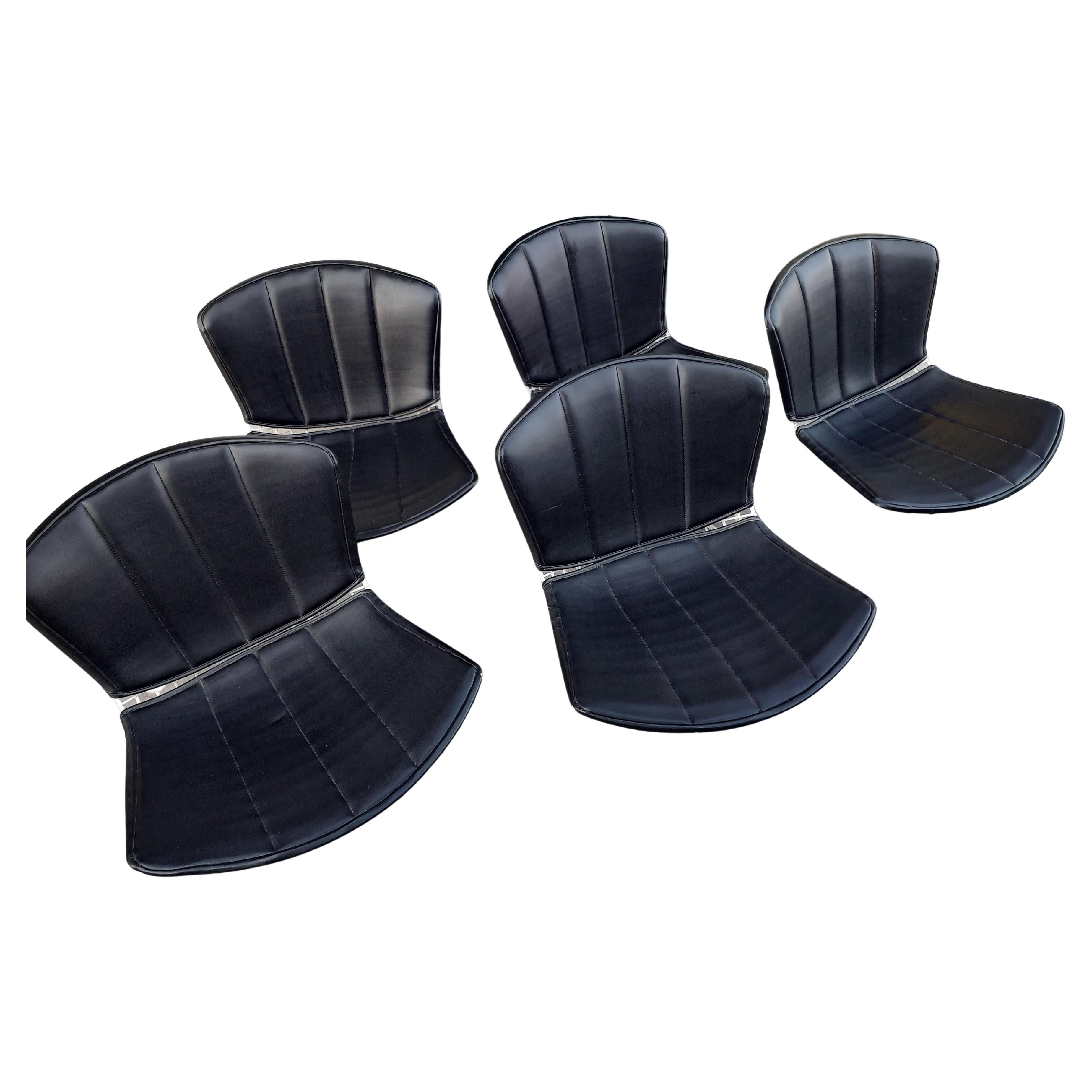 Mid-Century Modern 3 chaises d'appoint en fil métallique, de style moderne du milieu du siècle dernier, créées par Harry Bertoia pour Knoll Int. en vente