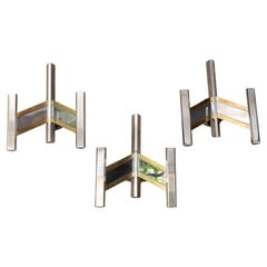 3 Mid Century Wall Sconces by Gio Scolari, Italy (1960)