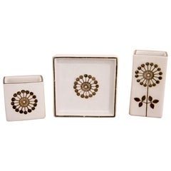 3 Miniature Vases by Stig Lindberg for Gustavsberg, Grazia Range, Sweden