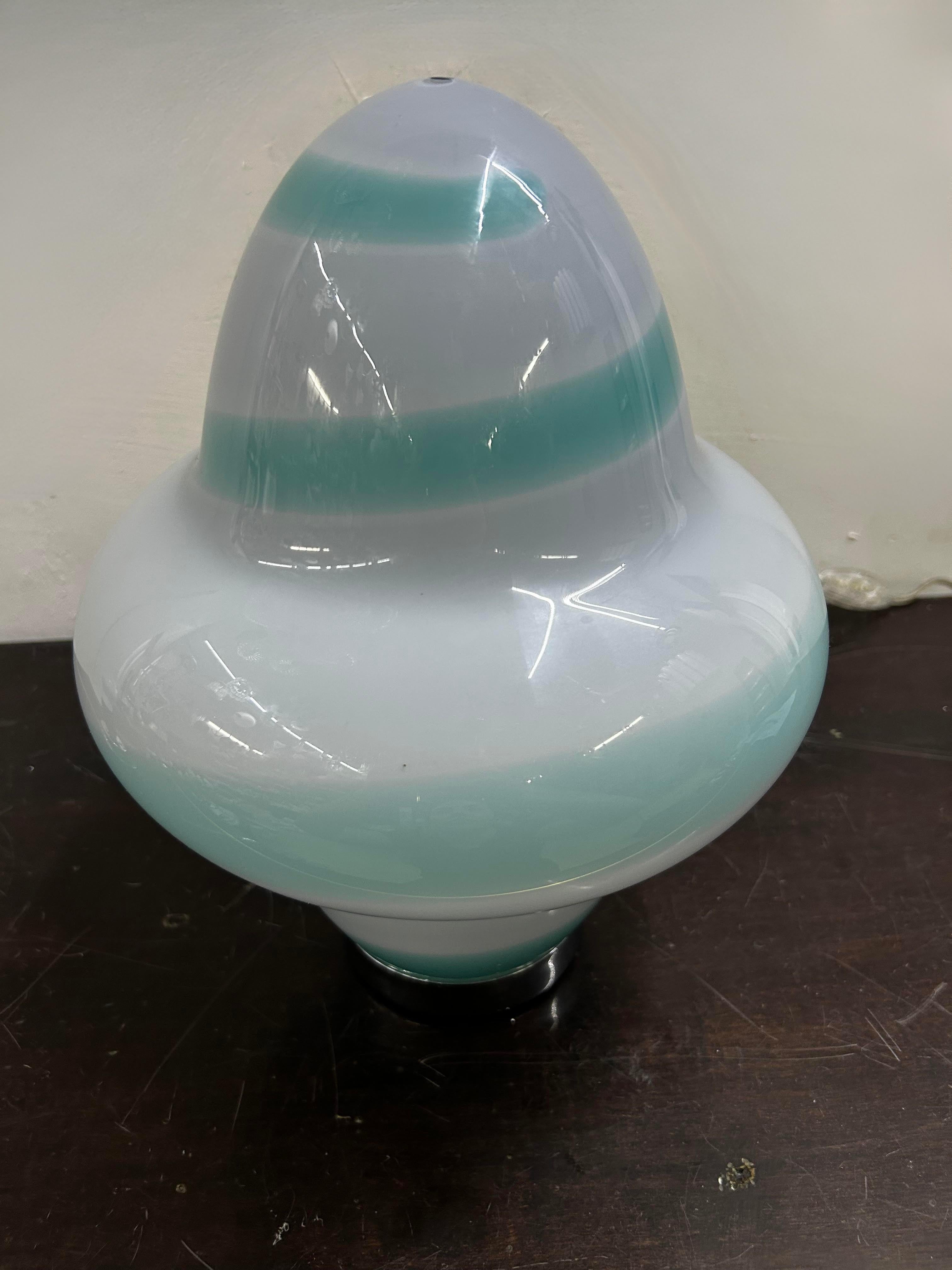 Deux lampes de bureau modernes de Murano par Ettore Sottsass pour Venini, signées vers 1994 en vente 1