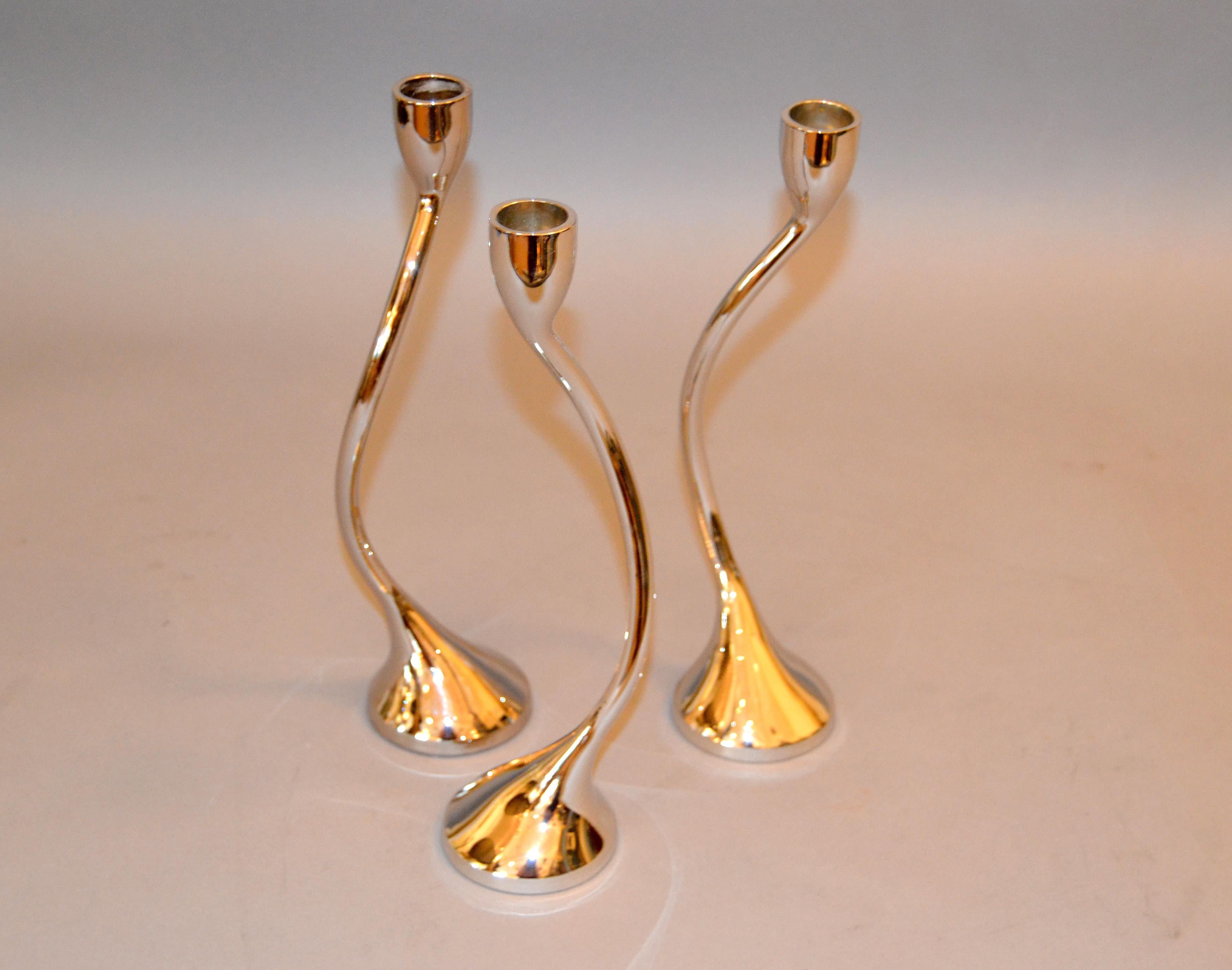 intertwined candle holders