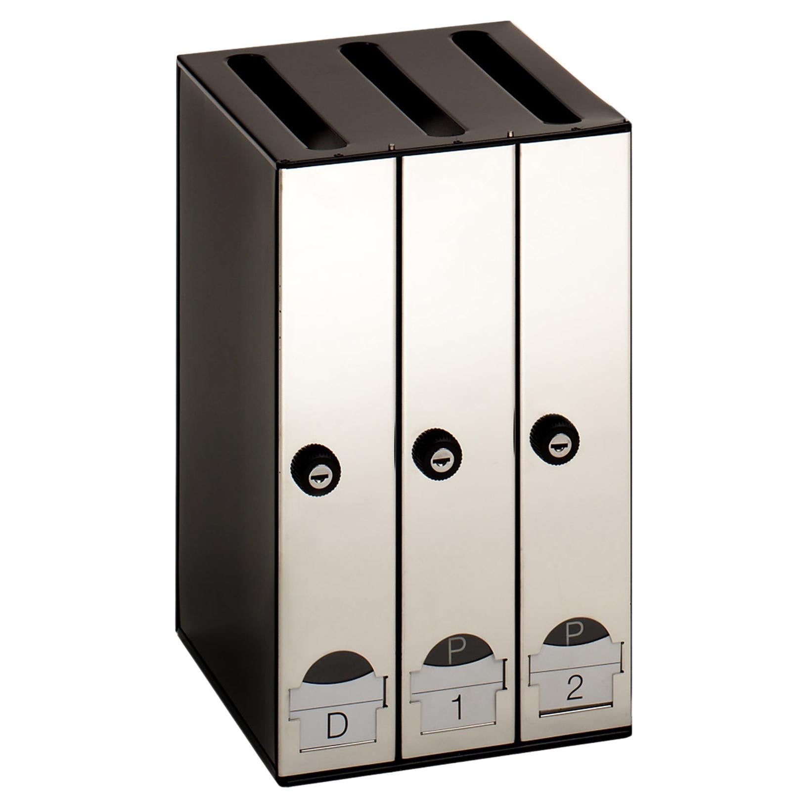3 Modules Office & Residential Mail Box Stainless Steel Polished For Sale