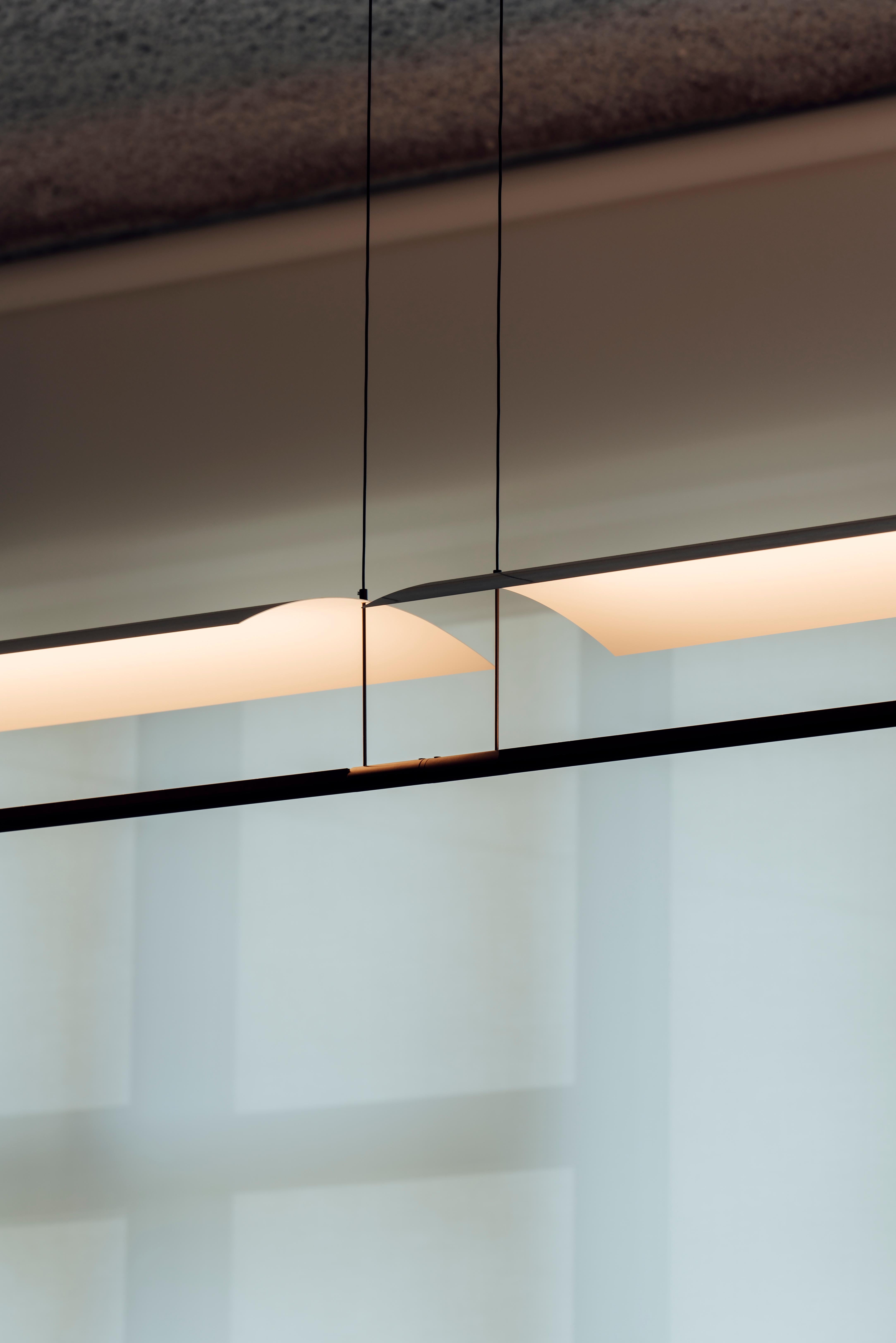 Spanish Sistema Lámina 85 Sculptural Contemporary Art Pendant Lamp by Antoni Arola For Sale