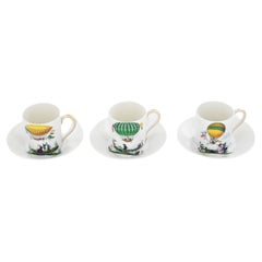 3 Moka or Espresso Cups by Haviland, Made in France