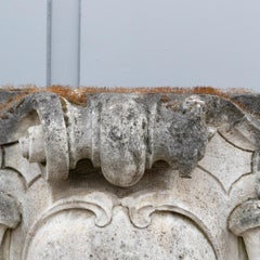 3 Monumental Antique Carved Keystones  London Building Facade