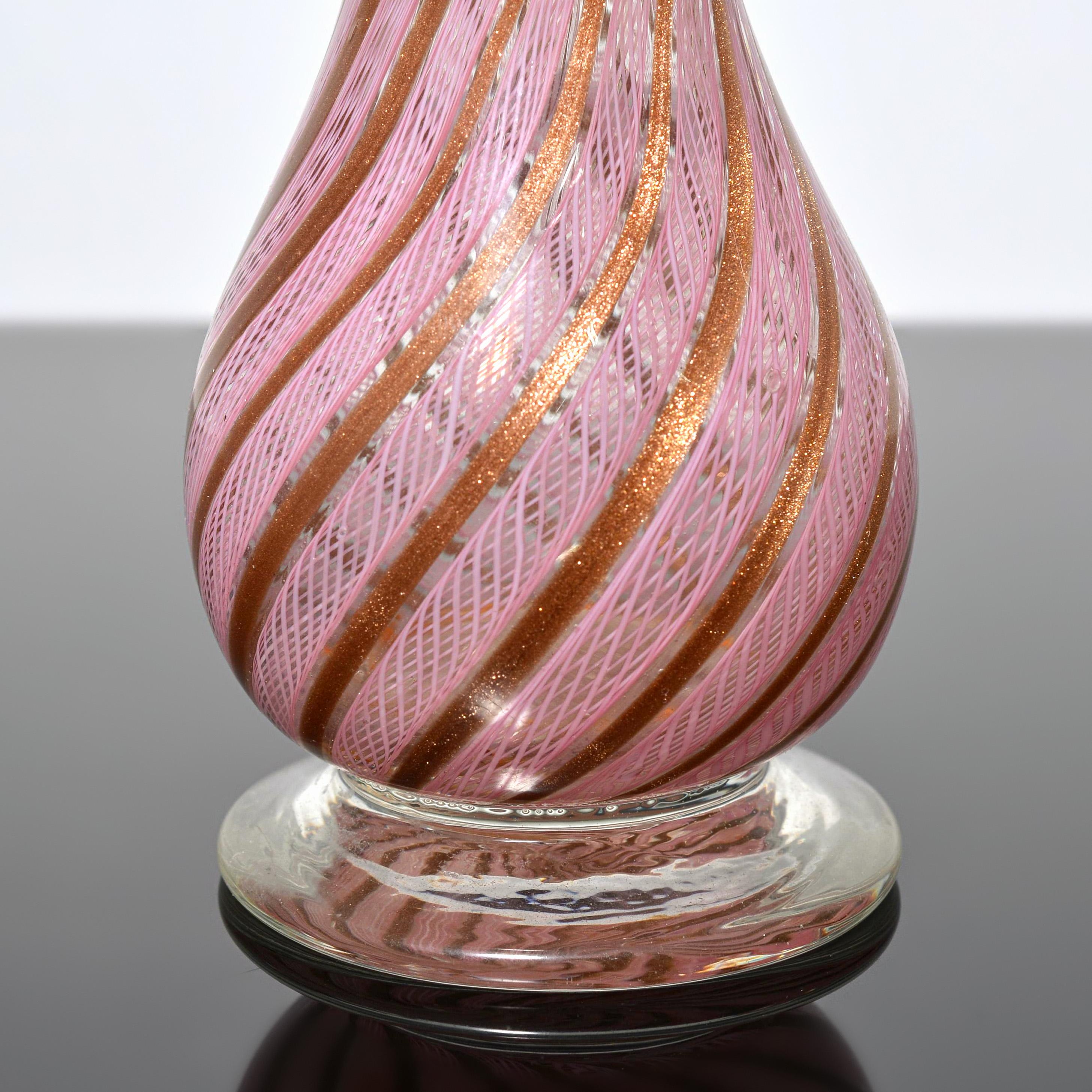 Mid-Century moderno 3 vasi di Murano; Fratelli Toso, Collezione Leslie Pina in vendita