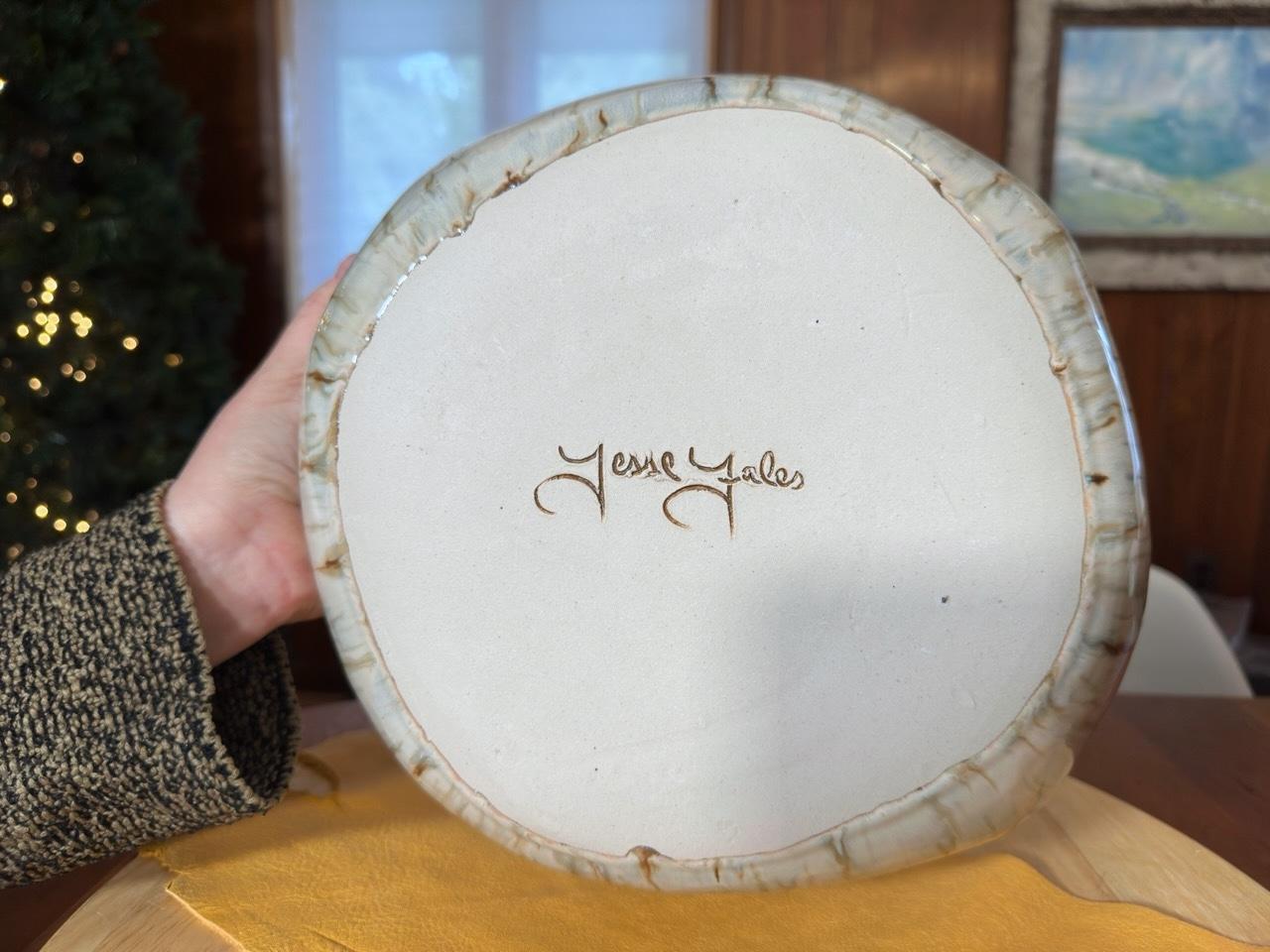 3 bols gigognes (Aspen Bark Collectional ceramics), grès émaux brillants crème en vente 2