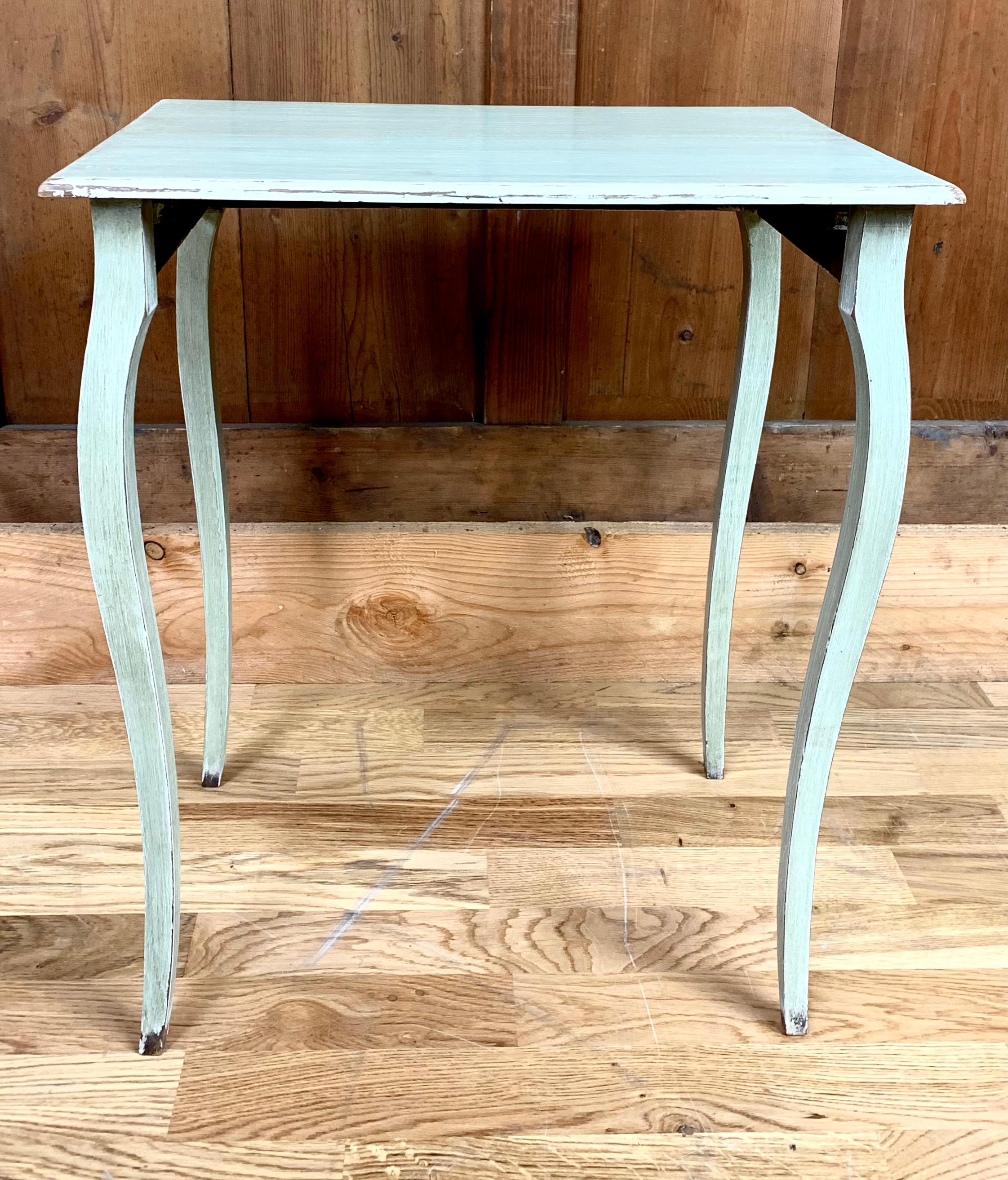 20th Century 3 Nesting Table Blue-Grey For Sale