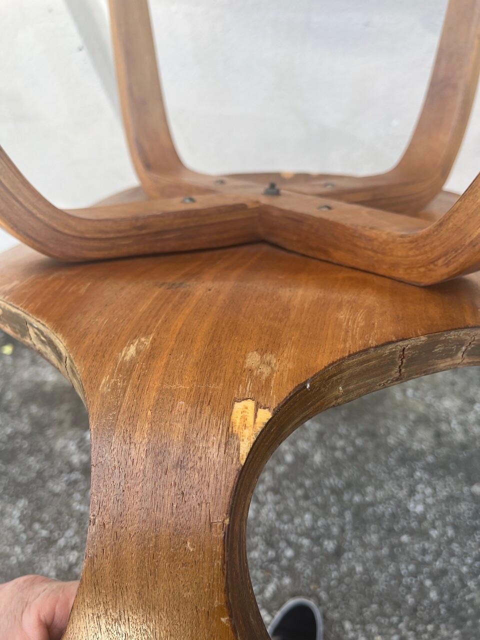 3 Norman Cherner Plycraft Bentwood Side Chairs 7