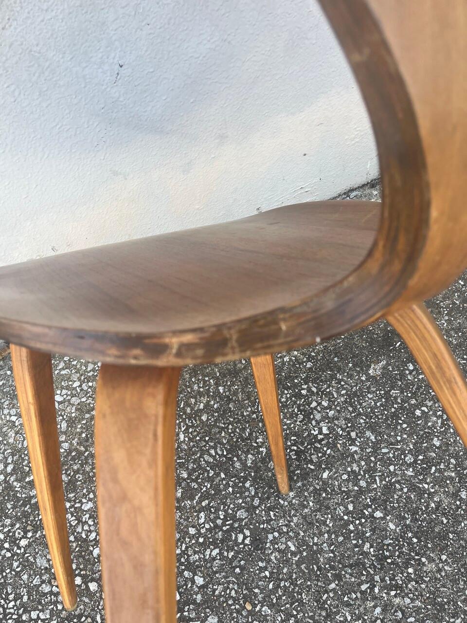 3 Norman Cherner Plycraft Bentwood Side Chairs 8