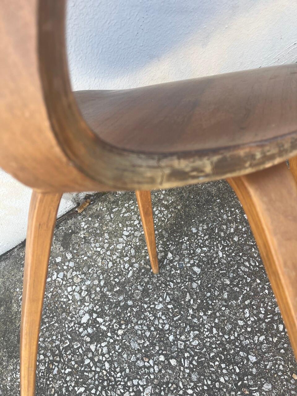 3 Norman Cherner Plycraft Bentwood Side Chairs 9