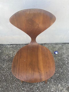 3 Norman Cherner Plycraft Beistellstühle aus Bugholz