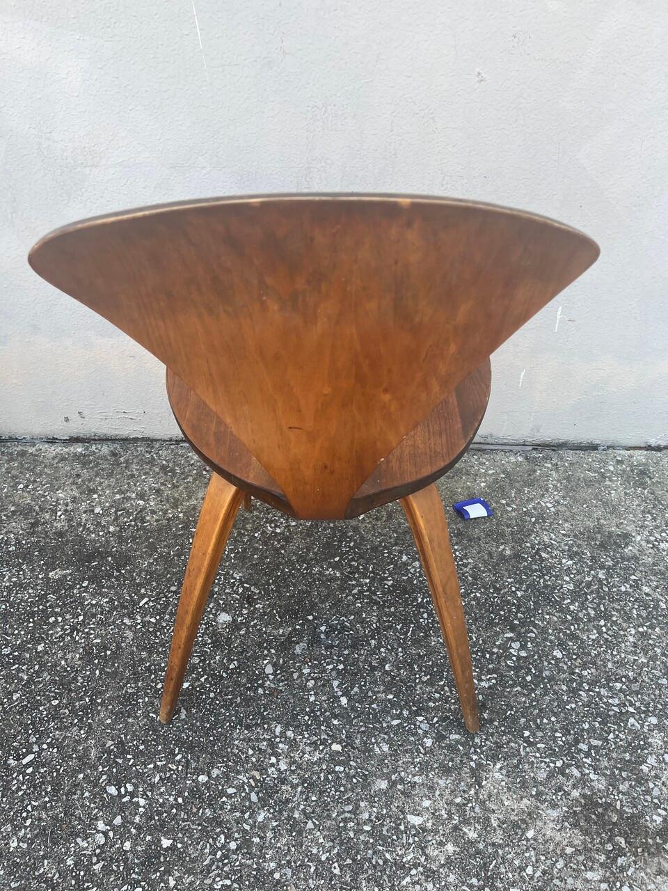 Mid-Century Modern 3 Norman Cherner Plycraft Bentwood Side Chairs