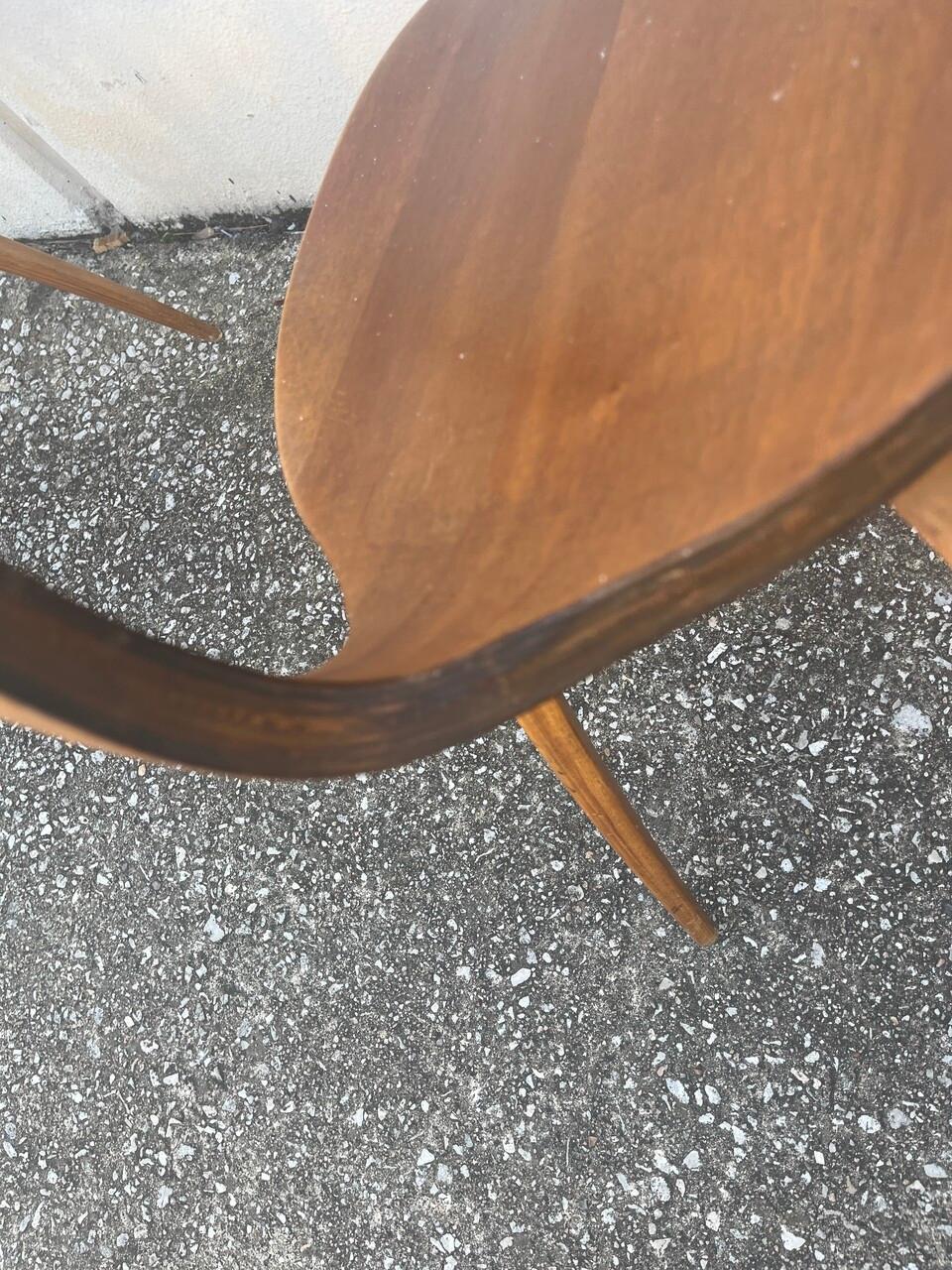 3 Norman Cherner Plycraft Bentwood Side Chairs For Sale 1