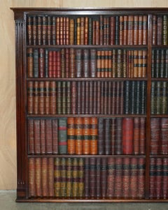 3 OF 3 FULLY RESTORED RARE EXTRA LARGE 127X190CM FAUX BOOK LIBRARY WALL PANELs