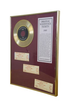 3 Original 1969 Woodstock Tickets w The Experience LP Record & COA Letters