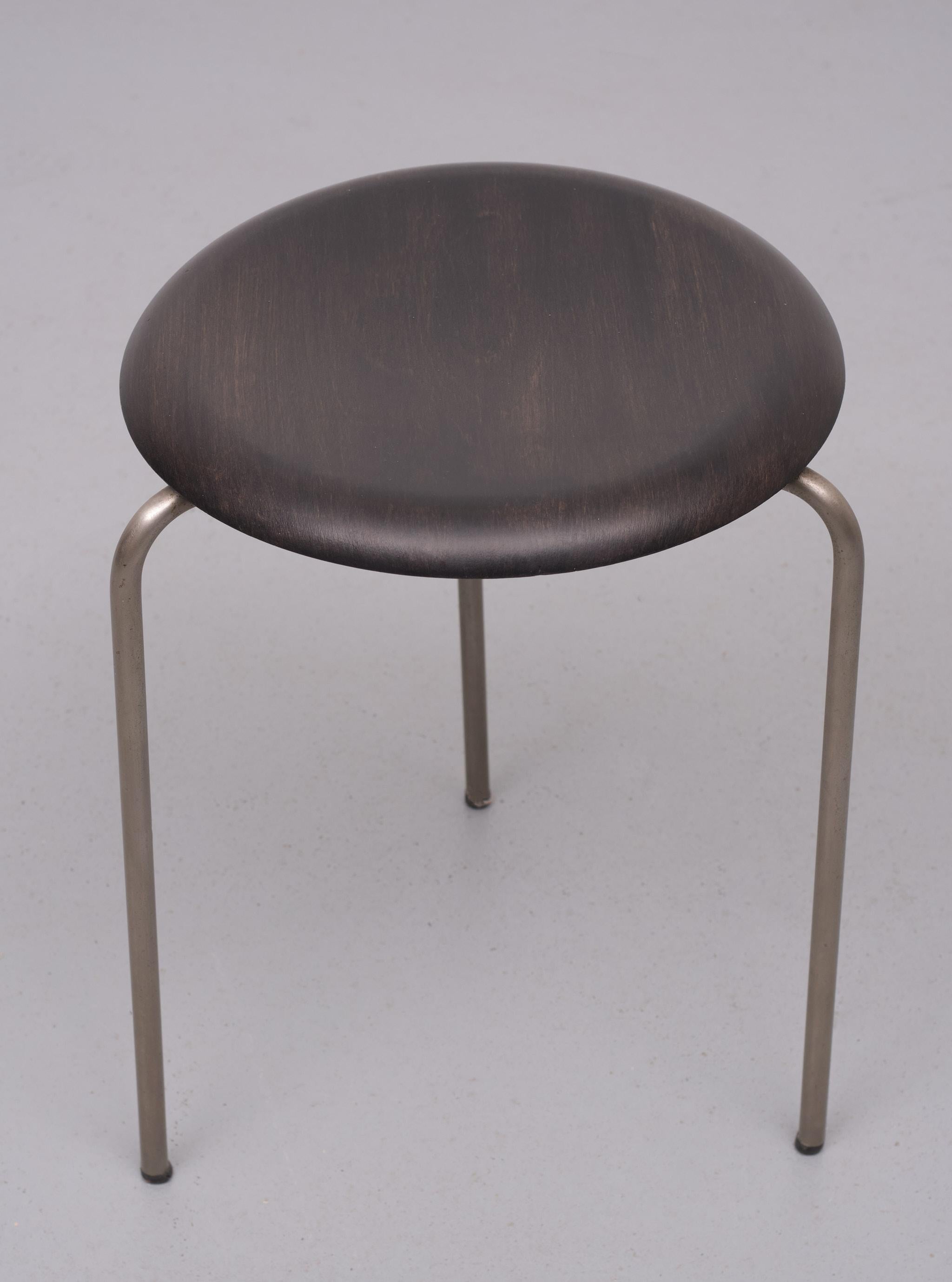 Late 20th Century 3 Original Arne Jacobsen for Fritz Hansen Dot Stools 1970s