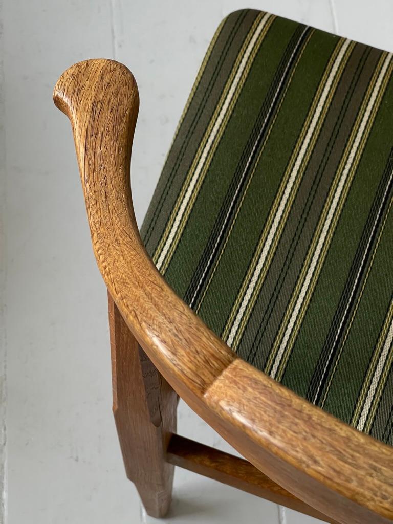3 Original Henning Kjærnulf Esszimmerstühle in Eiche massiv und Wollstoff 1970er im Angebot 7