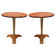 3 Outdoor Art Deco Style Chrome Café Table 3 Outdoor Art Deco Style Chrome Café Table