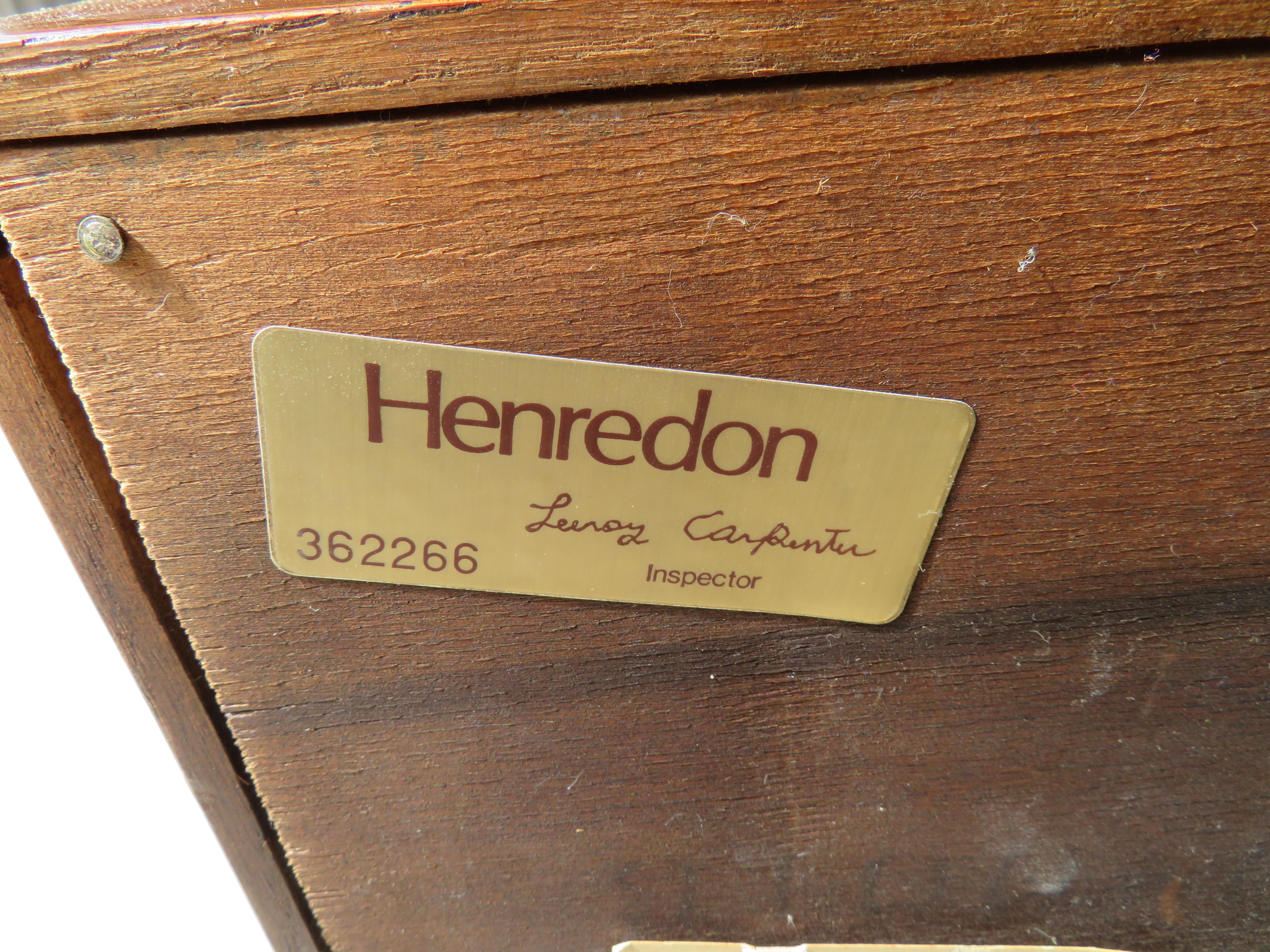 3 Outstanding Henredon Campaign Chest Cabinet Credenza Mid-Century Modern 8