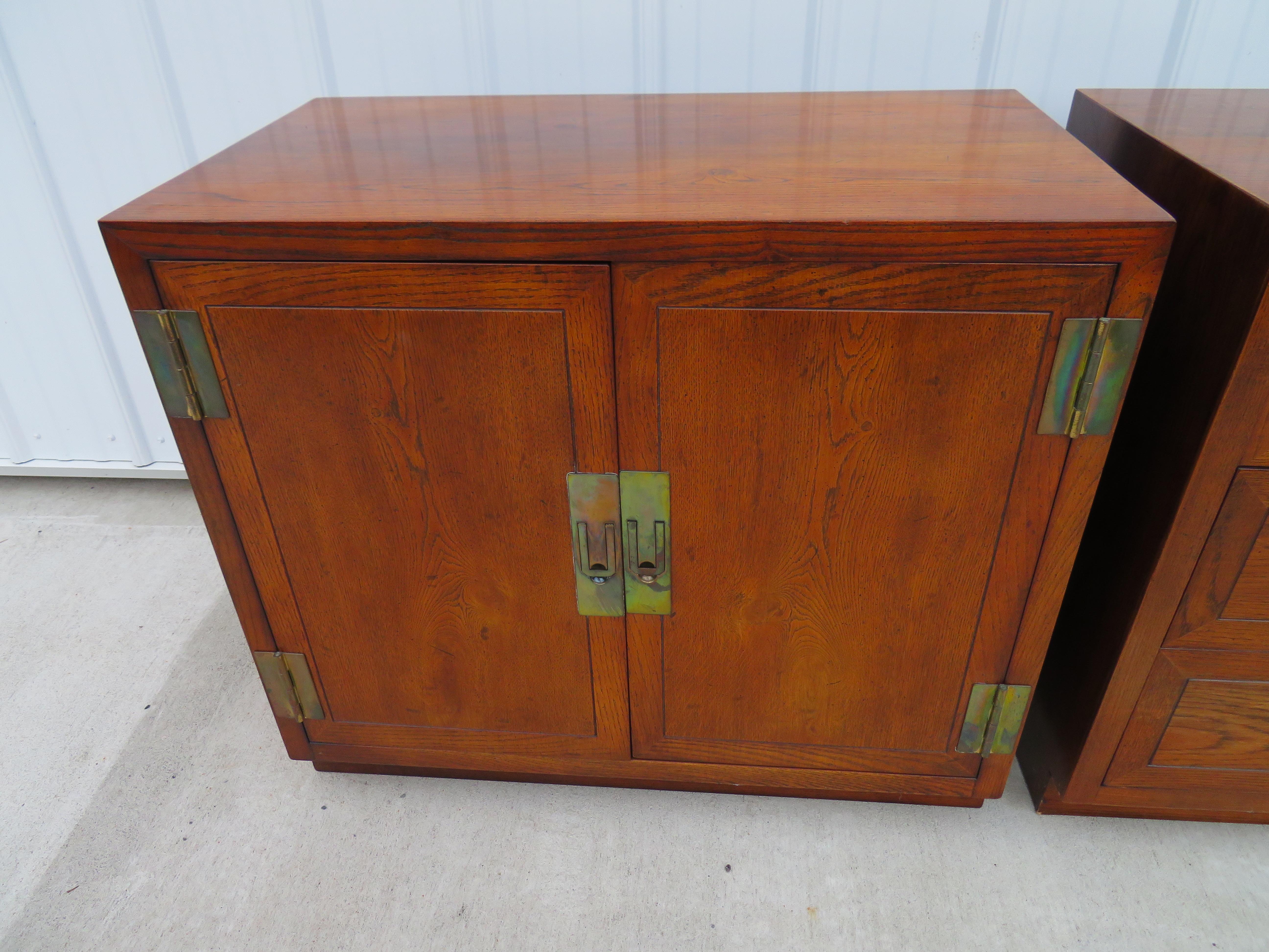 American 3 Outstanding Henredon Campaign Chest Cabinet Credenza Mid-Century Modern