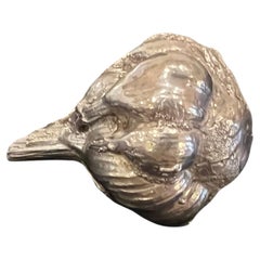 3 oz. .Sterling Silver Stamped 925 Garlic Sculpture Italy