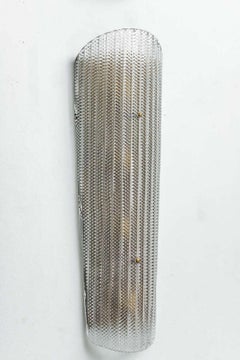 Pair of Barovier and Toso Italian Large Textured Glass Wall Sconces