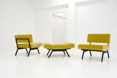 3 Panchetto Reclining Chairs by Rito Valla for IPE Bologna, 1960s