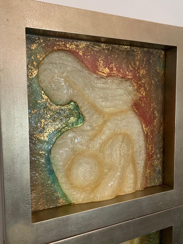 3 Paneles de resina esculpida de Lam Lee Group, década de 1990 finales del siglo XX en venta