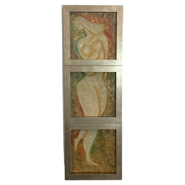 3 Panels in sculpted resin by Lam Lee Group, 1990s For Sale at 1stDibs